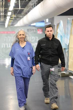 Ilona and Eyal Goldenshtein at Rambam Healthcare Campus